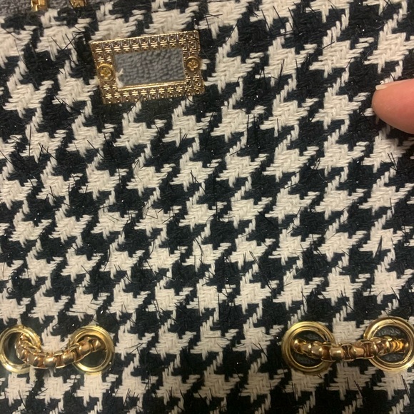 Last one left! Houndstooth Tweed Crossbody Bag - Picture 10 of 13